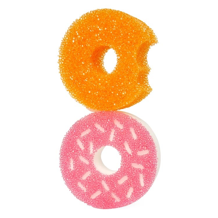 Scrub Daddy X Dunkin' Donut Shaped Sponges Stacked